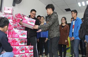 武汉一高校购万余斤苹果 奖励“文明寝室”学生